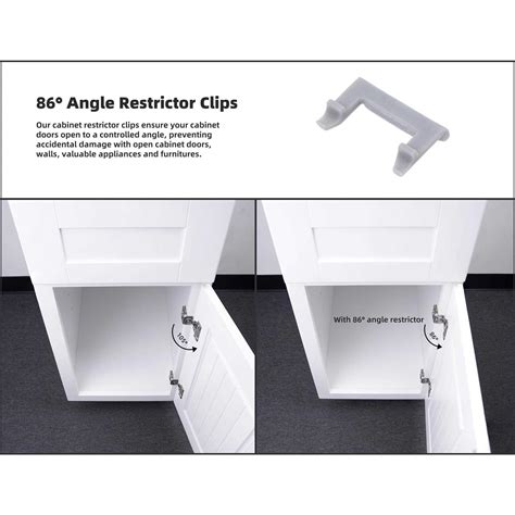 restrictor clips for cabinet doors